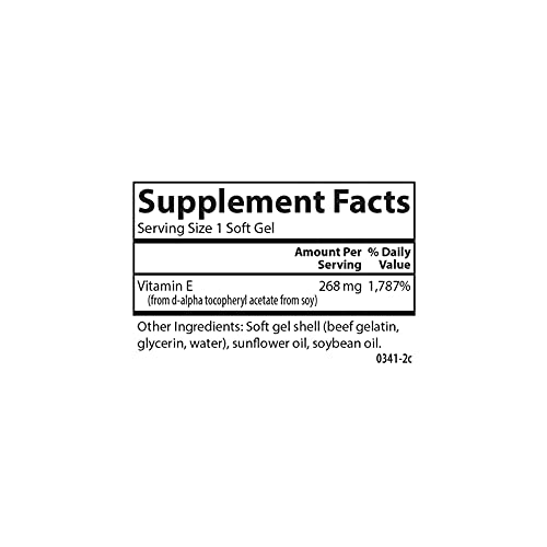 Carlson Labs E-Gems Natural Vitamin E, 400 IU, 60 Softgels
