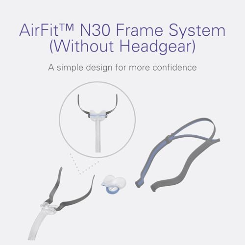 ResMed AirFit N30 Frame System - For Nasal CPAP Mask - Replacement CPAP Accessories - Without Headgear - Medium