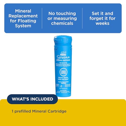 FROG Serene Mineral Replacement Cartridge for Hot Tubs for use with FROG Serene Floating or In-Line Systems, for Spas up to 600 gallons