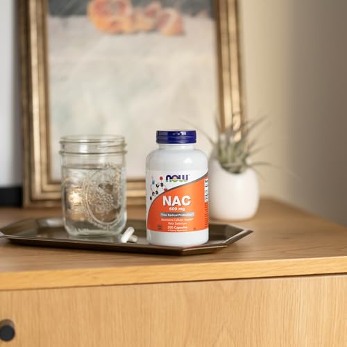 NOW Supplements, NAC (N-Acetyl Cysteine) 600 mg with Selenium, 250 Veg Capsules