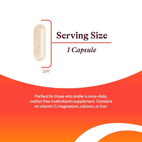 Seeking Health Multivitamin One MF, 1 a Day Multivitamin Supplement for Adults, Methyl-Free Bioavailable B12 and Folinic Acid, Vitamin A, PQQ, MTHFR Support, Vegetarian Capsules (45 Capsules)