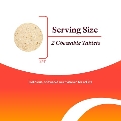 Seeking Health Optimal Multivitamin Chewable, Active B Vitamins with B12 and L-5-MTHF, Daily Vitamin for Men and Women, Wellness and Immune Support, Vegetarian (60 Tablets)*