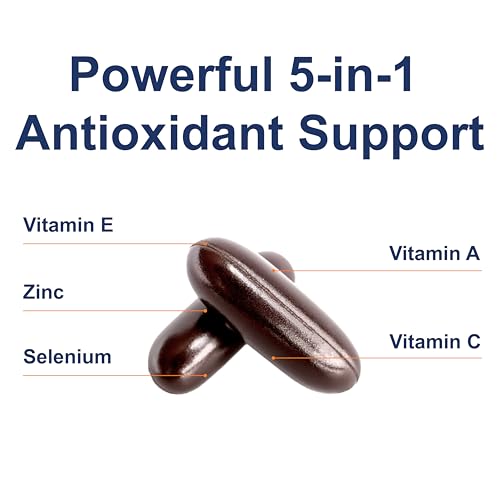 Carlson - ACES + Zn, Vitamins A, C, E + Selenium & Zinc, Cellular Health & Immune Support, Antioxidant, 120 Softgels