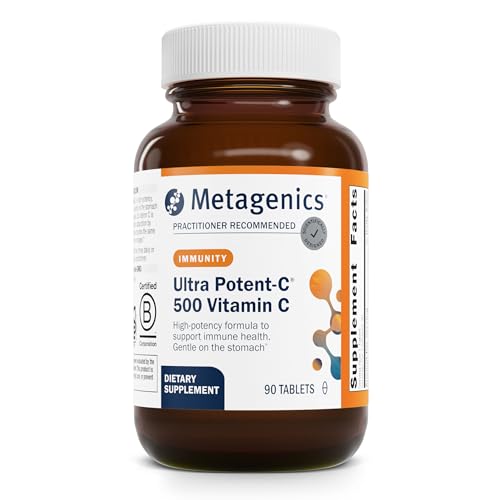 Metagenics Ultra Potent-C 500 Vitamin C - Gentle, Buffered Vitamin C Supplement - Immune Support Supplement* - Ascorbic Acid - 90 Tablets