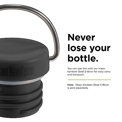 Klean Kanteen Classic Loop Cap - Reusable Bottle Replacement Lid - Premium Water Bottle Accessories - Black