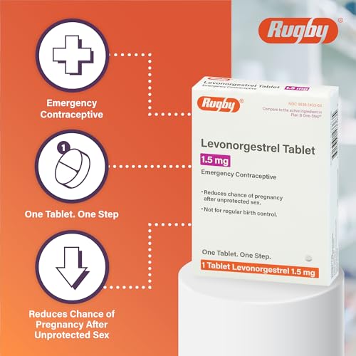 Rugby Levonorgestrel 1.5mg Tablet - Emergency Contraceptive Tablet for Women - One Count and One Step - 1-Pack