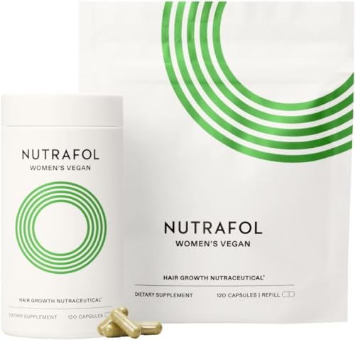 Nutrafol Women's Hair Growth Supplements, for Women 18-44 Years Old, Clinically Tested for Visibly Thicker, Stronger Hair, 100% Vegan Ingredients, Dermatologist Recommended - 2 Month Supply