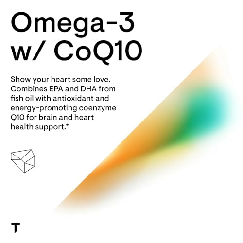 THORNE - Omega-3 with CoQ10 - Omega-3 Fatty Acids Supplement with CoQ10 - EPA and DHA - 90 Gelcaps