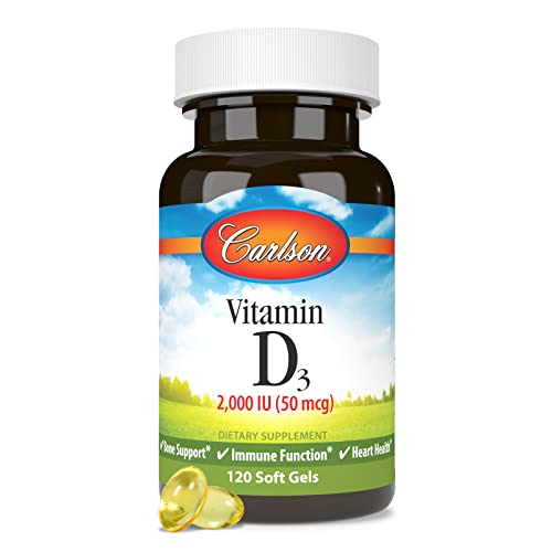 Carlson Vitamin D - 2,000 IU (120 Softgels)