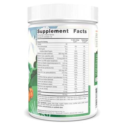 Nordic Naturals Nordic Berries, Citrus - 200 Gummy Berries - Great-Tasting Multivitamin for Ages 2+ - Growth, Development, Optimal Wellness - Non-GMO, Vegetarian - 50 Servings