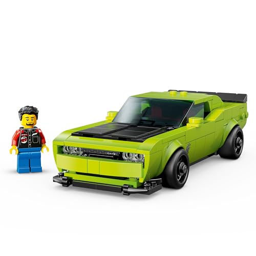 LEGO Speed Champions Dodge Challenger SRT Hellcat Sports Car Toy - Building Set for Learning, Play and Display - Kids Toy for Boys and Girls, Ages 9+ - Birthday Gift Idea for Race Car Fans - 77237