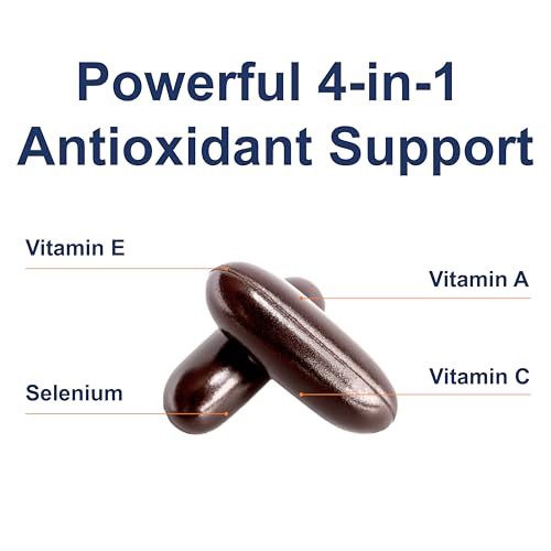 Carlson - ACES + Zn, Vitamins A, C, E + Selenium & Zinc, Cellular Health & Immune Support, Antioxidant, 180 Softgels