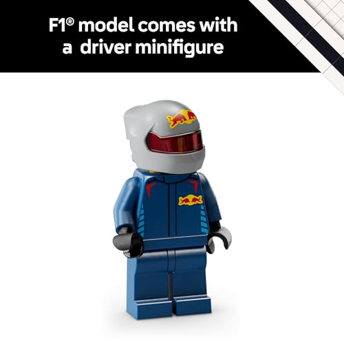 LEGO Speed Champions Oracle Red Bull Racing RB20 F1 Race Car Model Kits - Building Set for Adults, Ages 18+ with Realistic Features - Red Bull F1 DIY Crafts for Display - Gift Idea for F1 Fans - 77243