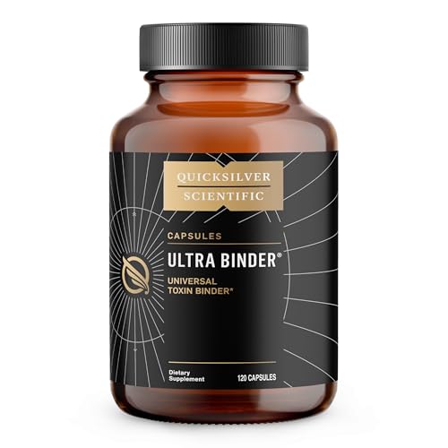 Quicksilver Scientific Ultra Binder - Multi Toxin Binder with Bentonite Clay Powder, Zeolite Detox & Charcoal - Supplement for Gut Support & The Body's Toxin Removal Process (120 Capsules)