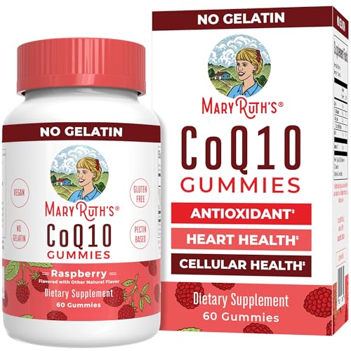 CoQ10 Gummies by MaryRuth's | Coenzyme Q10 | Gummy Supplements for Heart Health & Cellular Health | Antioxidant | CoQ10 120 mg | Vegan | Non-GMO | Gluten Free | 60 Count | 1 Month Supply
