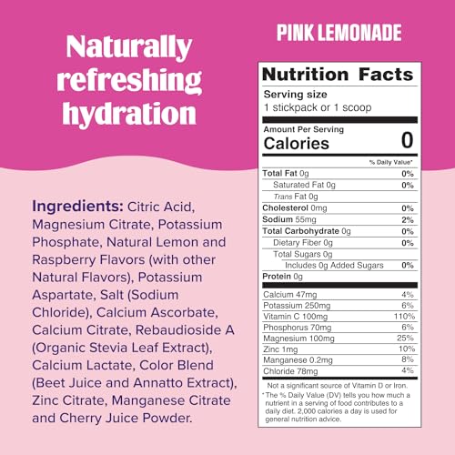 Ultima Replenisher Daily Electrolyte Powder Drink Mix – Sugar Free – Lemonade, 90 Servings – Hydration Powder with 6 Key Electrolytes and Trace Minerals – Keto Friendly, Vegan, Non-GMO