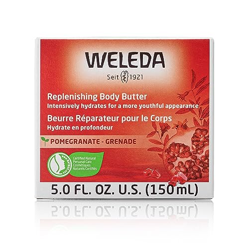Weleda Replenishing Body Butter, 5.0 Fluid Ounces, Antioxidant Rich Formula with Pomegranate and plant extracts