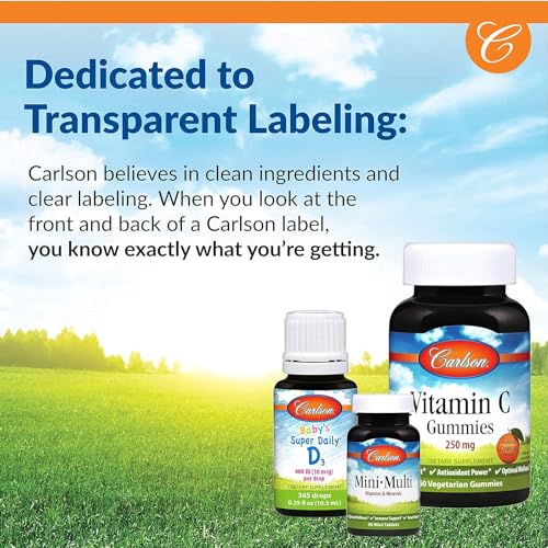 Carlson - Super 1 Daily, Vegetarian Multiple Formula, Multivitamin, Optimal Wellness, 60 Tablets