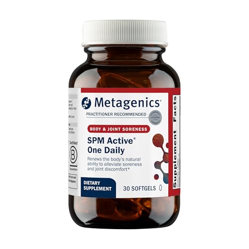 Metagenics SPM Active One Daily - Joint Soreness Supplement* - Encourages Soothing Relief* - Features Next Generation Omega Fish Oil - Non-GMO & Gluten-Free - 30 Softgels