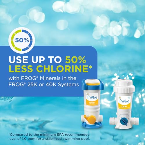 FROG Bac Pac Replacement Chlorine Cartridges for use with Pool FROG Model 5400 and 6100 Cyclers - Prefilled for Easy & Convenient Pool Sanitizing & Water Care - 6 Pack