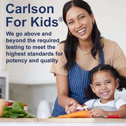 Carlson - Kid's Super Daily D3, Kids Vitamin D Drops, 400 IU (10 mcg) per Drop, Heart & Immune Health, Vegetarian, Liquid Vitamin D Drops, Unflavored, 365 Drops