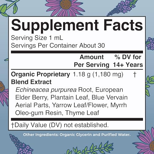 Lymphatic Support Drops by MaryRuth's | USDA Organic Lymphatic Cleanse Immune Support Supplement| Lymphatic Support with Echinacea & Elderberry | Blue Vervain | Vegan | Non-GMO | 30 Servings
