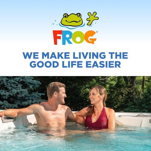 FROG @Ease Floating System for Swim Spas with 1 Pack of FROG Kick-It - Quick & Easy Self-Regulating Swim Spa Sanitizer - Swim Spa Maintenance System with Sanitizing Minerals & SmartChlor Technology