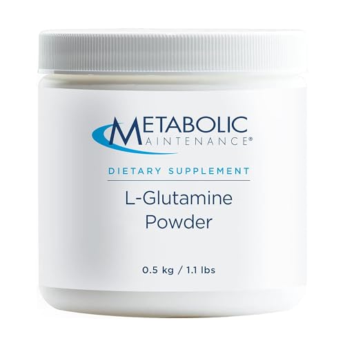 Metabolic Maintenance L-Glutamine Powder - 1000mg Pure Amino Acid Supplement, Easy Drink Add-In - Support for Gut + Intestinal Health, Immune Function, Exercise + Muscle Recovery (500g / 500 Servings)