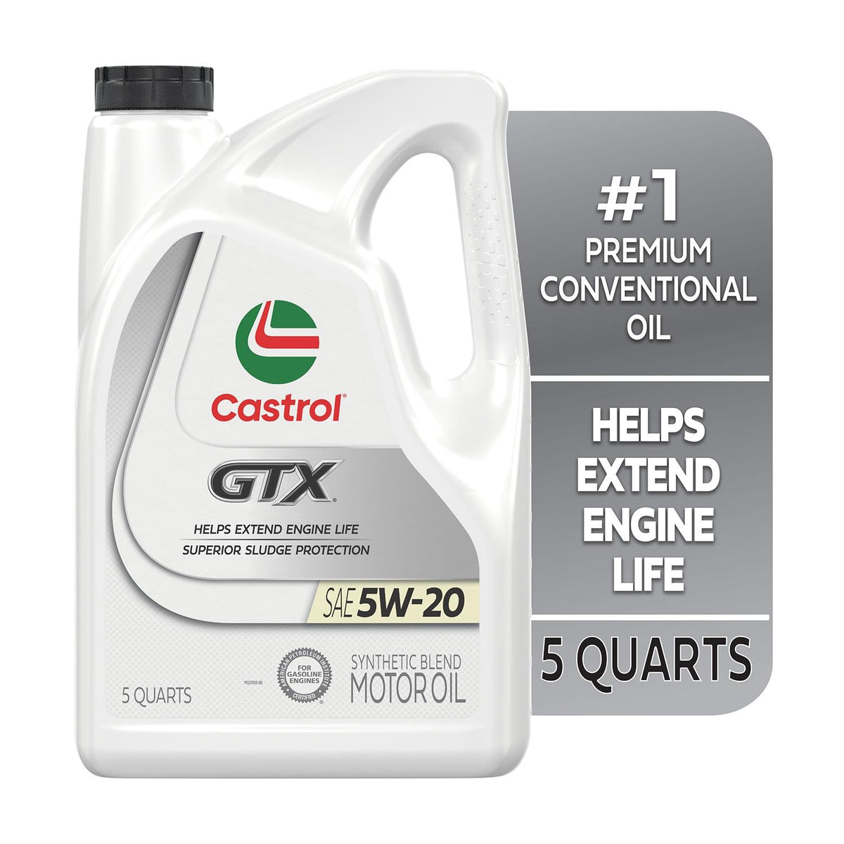 Castrol EDGE Synthetic Blend 5W-20 Motor Oil 5 Quart | 15A69C