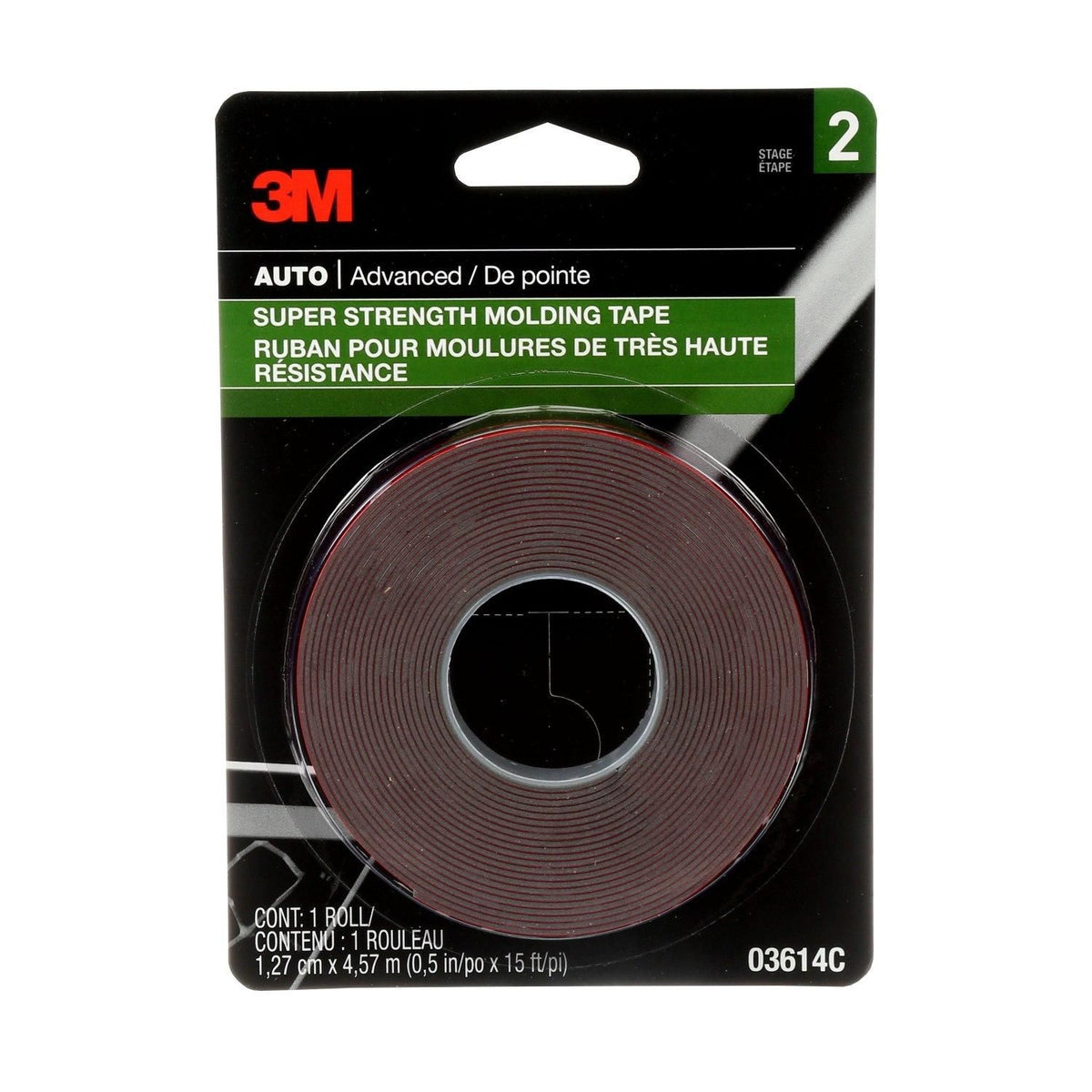 3M Super Strength Molding Tape, 1/2 in x 15 ft | 03614 (1/5)