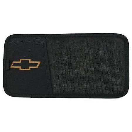 Chevy Embroidered CD Visor Organizer