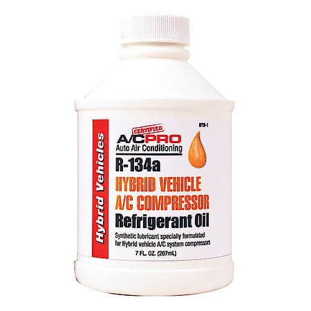 R-134a Hybrid Vehicle AC Oil Lubricant: A/C Electric Compressors, 7 oz