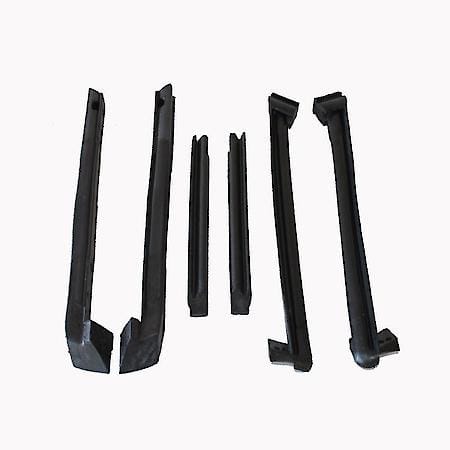 Corvette Convertible Weatherstrip Kit 6 Pc, 1986-1996, Black