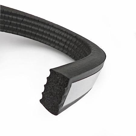 Multi Purpose Crown Weatherstrip, 5/8 in. x 3/8 in. 10 ft, Black
