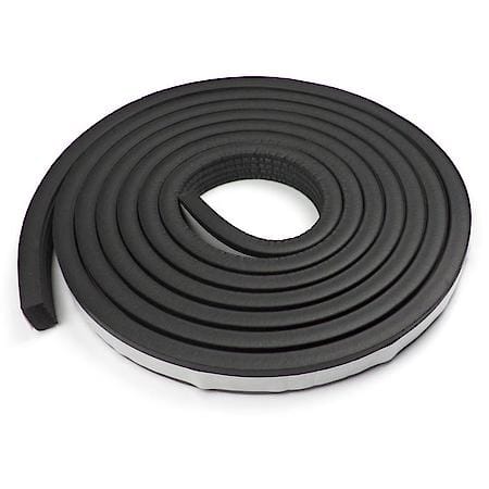 Multi Purpose Crown Weatherstrip, 5/8 in. x 3/8 in. 10 ft, Black
