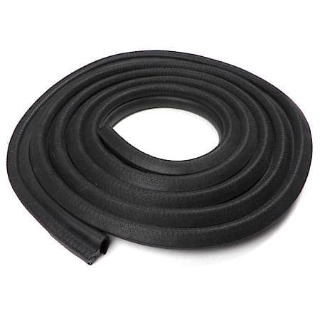 Side Bulb Weatherstrip Steel Core, 1 in. x 9/16 in. 10 ft, Black
