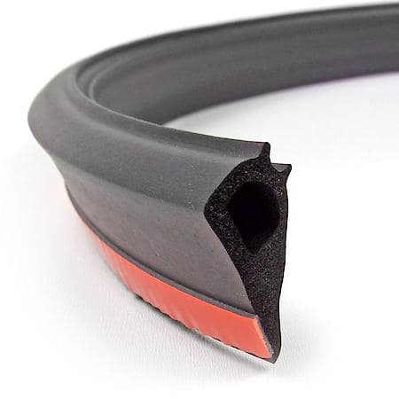 Tailgate Seal, 1-1/4 in. x 5/8 in. 9 ft, Black