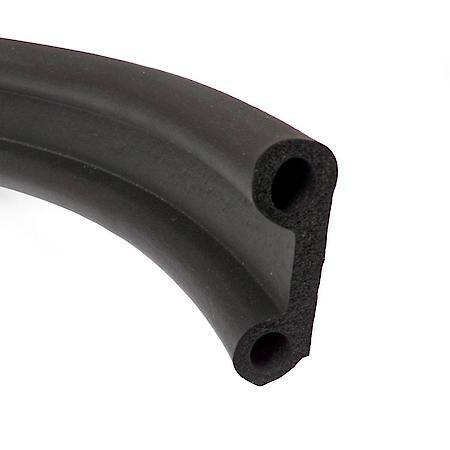 Deluxe Camper Top Seal, 1-5/8 in. x 1/2 in. 22 ft, Black