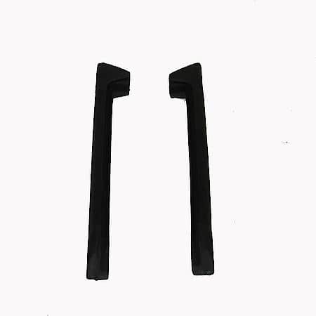 Corvette Door Glass Rear Weatherstrip Pair, 1968-1977, Black