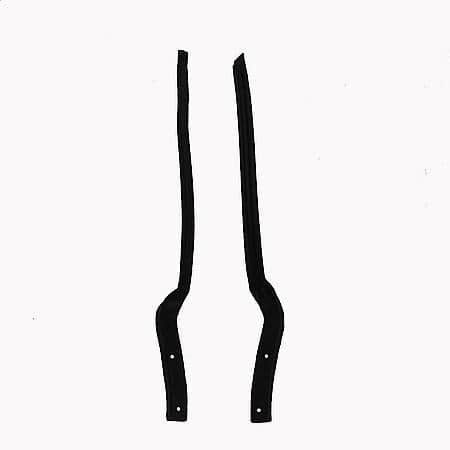 Corvette Convertible Pillar Post Weatherstrips, 1963-1967, Black