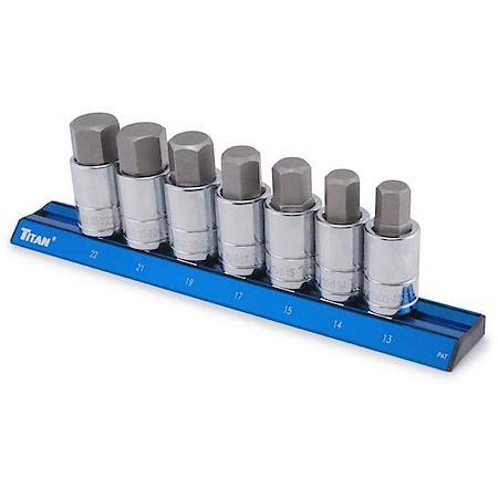 7-Pc 1/2 Dr Metric Large Hex