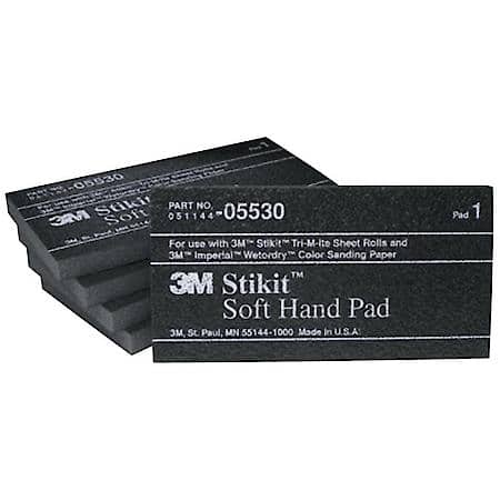 3M Stikit Soft Hand Pad, 05530, 2-3/4 inx5-1/2 inx3/8 in (Sold by each)
