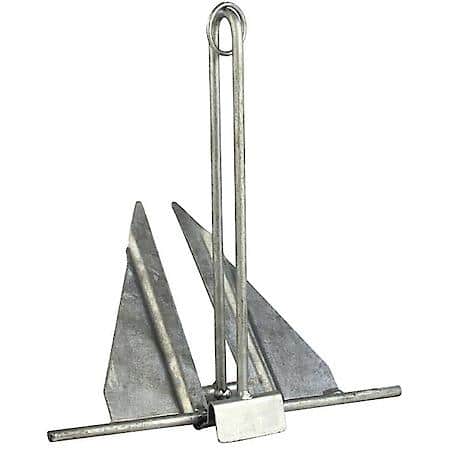 Utility Anchor, Fluke Style # 10 - Galvanized - With Slip-Ring Design For Easy Retrieval