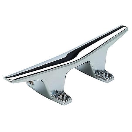 4-1/2" Hollow Base Cleat - Chrome Plated Zamak - Base Length 2-3/16"- Base Width 1-5/8"- Height 3/4"