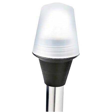 Led All Around Stern Light - Plug In Base With Sliding Cover - Removable Aluminum Tube, 24" High