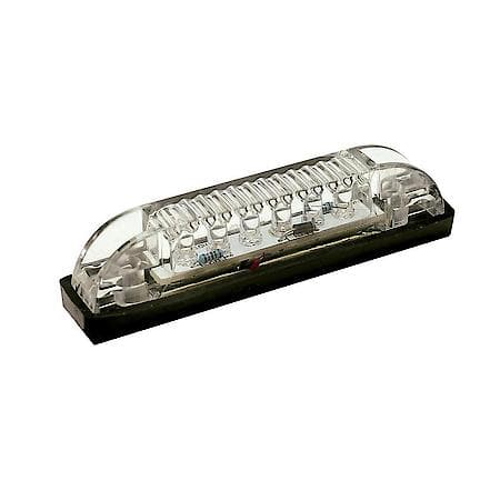 Marine Led Utility Light - 4" Clear Lens -