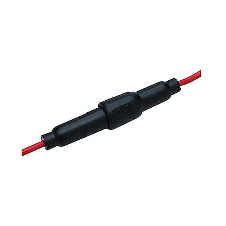Watertight In-Line Fuse Holder - Molded Of Heat Resistant Non-Breakable Plastic - Will Take Up To A 10A Glass Fuse - 16 Gauge Wire