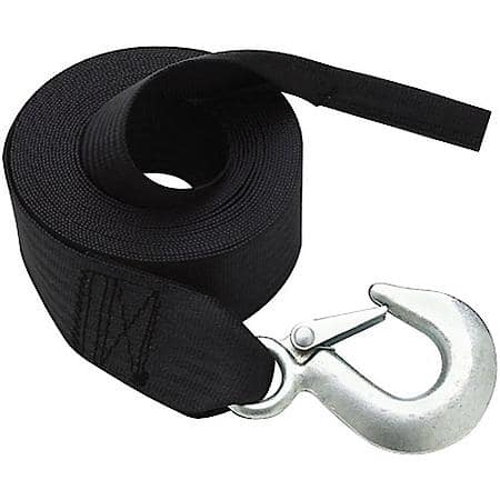 20' Winch Strap - Break Strength 4000 Lbs - Safe Working Load Of 1000 Lbs - Size - 2" X 20'