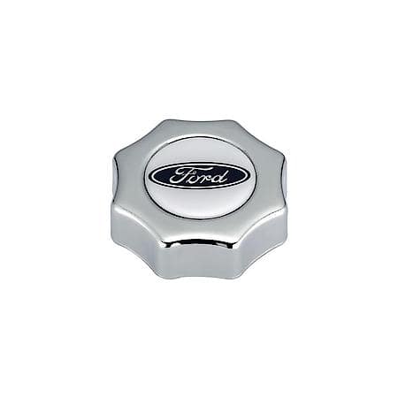 Screw-In Oil Fill Cap, Ford Oval Emblem; Direct Replacement, Fits Hole Size 1.25 Inches