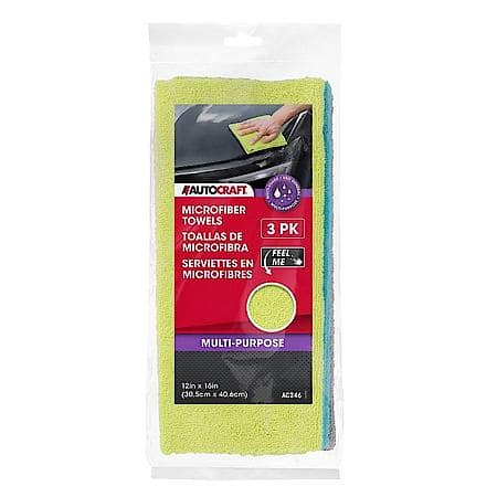 Microfiber Multi-Purpose Towels : 12" x 16", 3 Pack